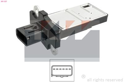 Przepływomierz masowy powietrza KW 491 337