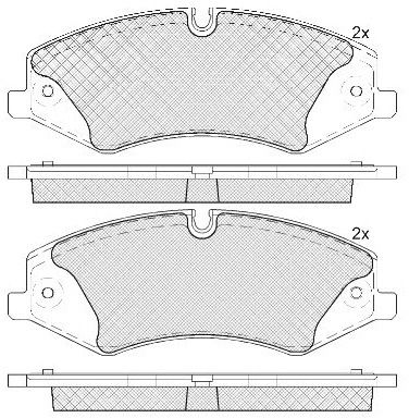 FIT FP1425 Тормозные колодки и сигнализаторы  для LAND ROVER RANGE ROVER III (L322) 3.6 D 4x4