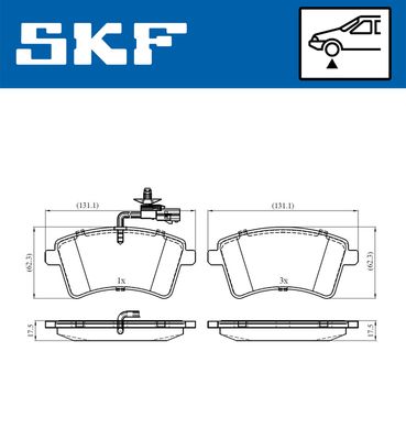 Brake Pad Set, disc brake VKBP 80326 E