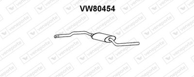 Предглушитель выхлопных газов VENEPORTE VW80454 для VW TRANSPORTER