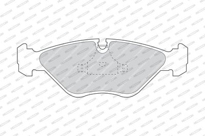 BREMSBELAGSATZ SCHEIBENBREMSE FERODO FDB670 1