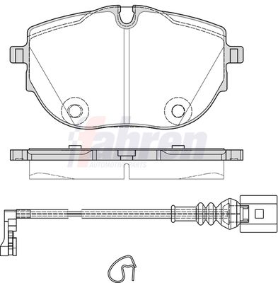 Fahren Brake Pad Set, disc brake FBP4053