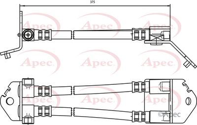 Brake Hose APEC HOS3554