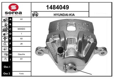 BREMSSATTEL SNRA 1484049