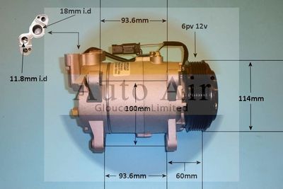 Compressor, air conditioning Auto Air Gloucester 14-0346P