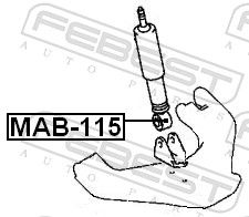 Bush, shock absorber MAB-115