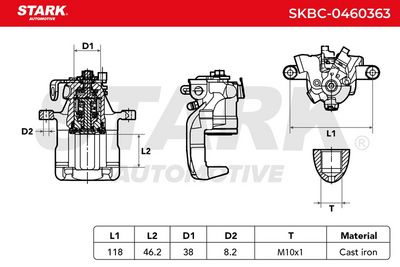 спирачен апарат STARK SKBC-0460363