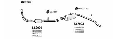 SISTEM DE ESAPAMENT ASSO ART2398