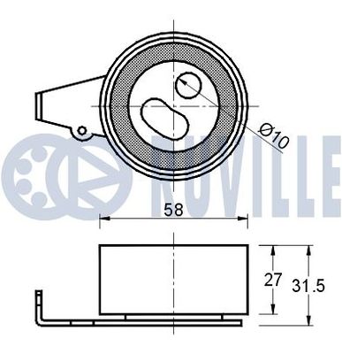 SPANNROLLE ZAHNRIEMEN RUVILLE 541366 1