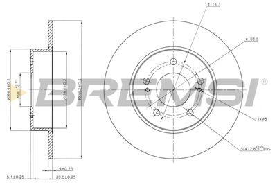 BREMSI CD7110S Тормозные диски  для NISSAN CEFIRO III седан (A33) 2.0