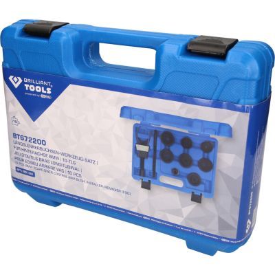 Brilliant Tools BT672200 Sada nářadí na pouzdra podélných ramen, pro zadní nápravu BMW, 10-dílná