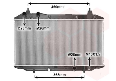 Радиатор, охлаждение двигателя VAN WEZEL 25002188 для HONDA CIVIC