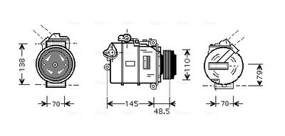 COMPRESOR CLIMATIZARE AVA QUALITY COOLING BWAK332