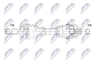 полуоска NTY NPW-PE-157