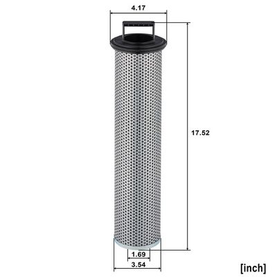 Filtru, sistem hidraulic primar MANN-FILTER HD 11 015