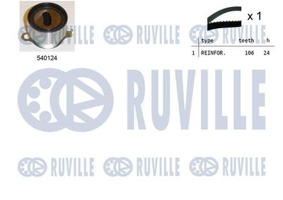 Комплект ремня ГРМ RUVILLE 550077 для HONDA CONCERTO