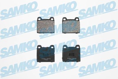 Комплект тормозных колодок, дисковый тормоз SAMKO 5SP659 для AUDI 50