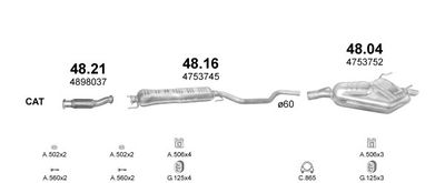 Układ wydechowy POLMO POLMO90141