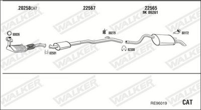 Изпускателна система WALKER RE96019