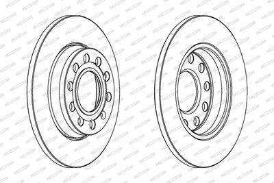 BREMSSCHEIBE FERODO DDF1425C 1