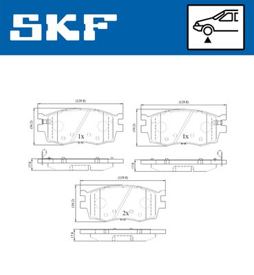 Brake Pad Set, disc brake VKBP 80201 A