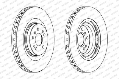 BREMSSCHEIBE FERODO DDF1532C1 1