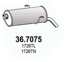 ASSO 36.7075 Глушитель выхлопных газов  для PEUGEOT 206 (Пежо 206)