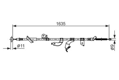 CABLU FRANA DE PARCARE BOSCH 1987482690 4