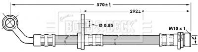 Brake Hose Borg & Beck BBH7021