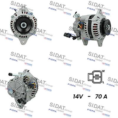 Генератор SIDAT A12BH0480A2 для NISSAN TRADE