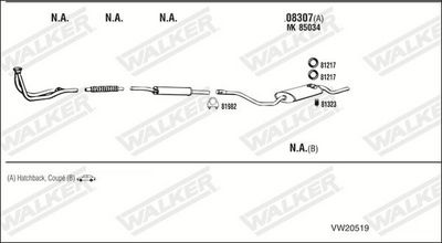 Изпускателна система WALKER VW20519
