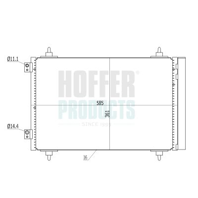 CONDENSATOR CLIMATIZARE HOFFER 991012