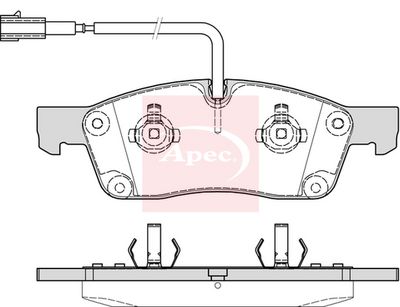 APEC Brake Pad Set, disc brake PAD2227