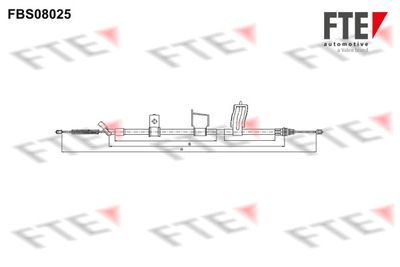 Тросик, cтояночный тормоз FTE FBS08025 для NISSAN QASHQAI