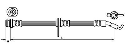 спирачен маркуч METZGER AUTOTEILE 4110468