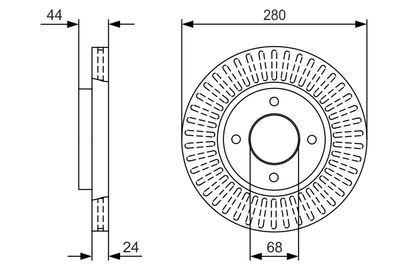 Brake Disc 0 986 479 U62