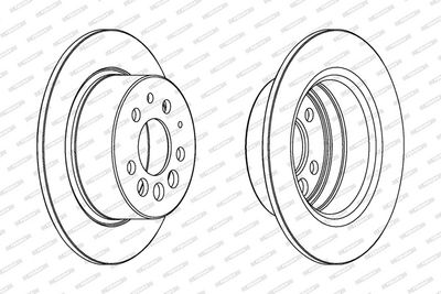 BREMSSCHEIBE FERODO DDF080 1