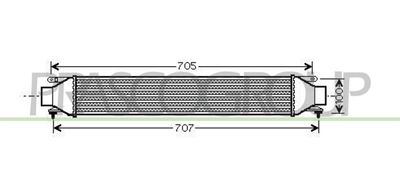 PRASCO AA210N004 Интеркулер  для ABARTH GRANDE (Абарт Гранде)