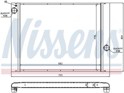 RADIATOR RACIRE MOTOR NISSENS 60764 1