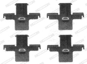 Комплектующие, колодки дискового тормоза FERODO FBA524 для NISSAN PATROL