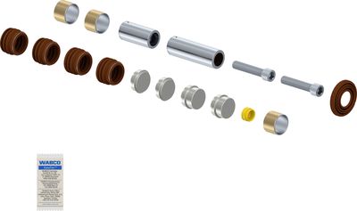 Remklauw reparatieset (afdekbussen voor bouten) Achter/Voor Links/Rechts WABCO PAN 19-1  PAN 19-1PLUS  PAN 22-1 past: SAF B, S, SK, SKRB, SKRLB, SKRS, Z