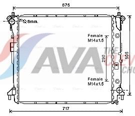 RADIATOR RACIRE MOTOR AVA Clever Choice DW2124