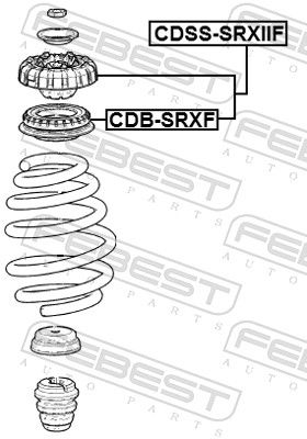 Suspension Strut Support Mount CDSS-SRXIIF