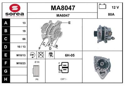 GENERATOR SNRA MA8047