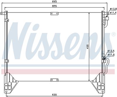 CONDENSATOR CLIMATIZARE NISSENS 94643 4