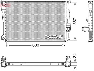 Радиатор, охлаждение двигателя DENSO DRM05006 для BMW X4