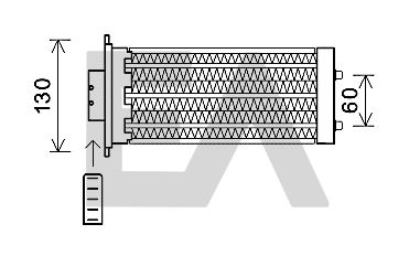 Теплообменник, отопление салона EACLIMA 45C54031 для CHEVROLET CAPTIVA
