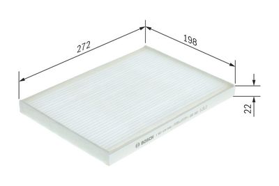 filtras, salono oras 1 987 435 048 BOSCH