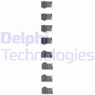Комплектующие, колодки дискового тормоза DELPHI LX0126 для MAZDA E