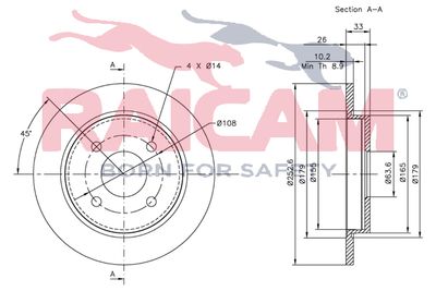 DISC FRANA RAICAM RD00247 2